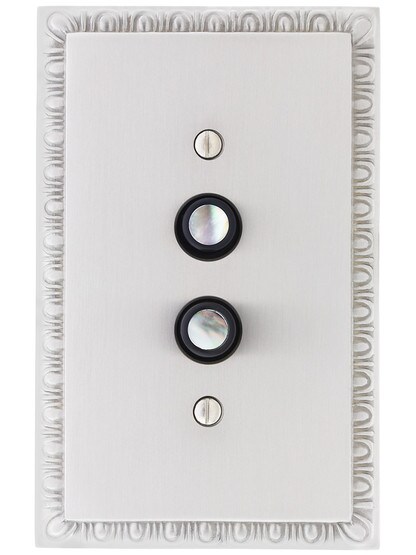 Alternate View 4 of Premium Push Button Light Switch With True Mother-of-Pearl Buttons.