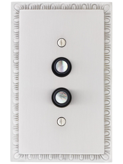 Alternate View 4 of Premium Push Button Light Switch With True Mother-of-Pearl Buttons.