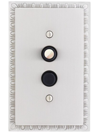 Alternate View 4 of Premium Push Button Light Switch With True Mother-of-Pearl Button.