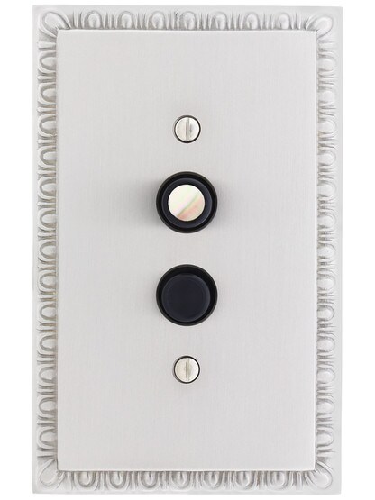 Alternate View 4 of Premium Push Button Light Switch With True Mother-of-Pearl Button.