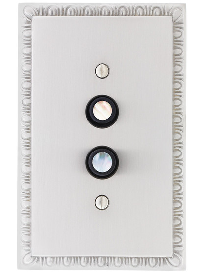 Alternate View 4 of Premium 3-Way Push Button Light Switch With True Mother-of-Pearl Buttons.