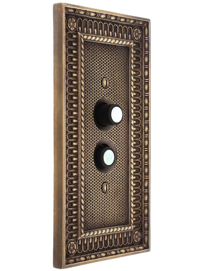 Premium 4-Way Push Button Light Switch with True Mother-of-Pearl Buttons