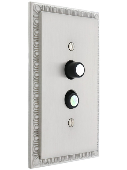 Alternate View 3 of Premium 4-Way Push Button Light Switch With True Mother-of-Pearl Buttons.