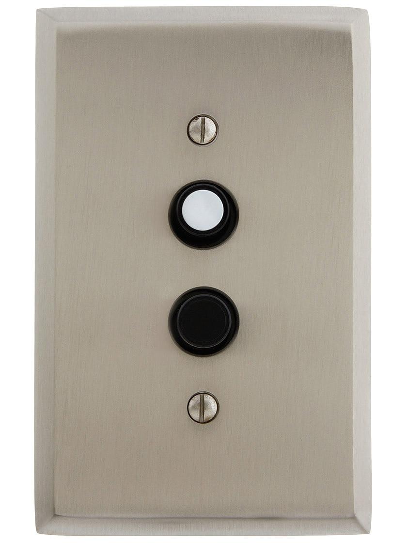 Alternate View 3 of Standard Push Button Light Switch With Single Pearl Button.