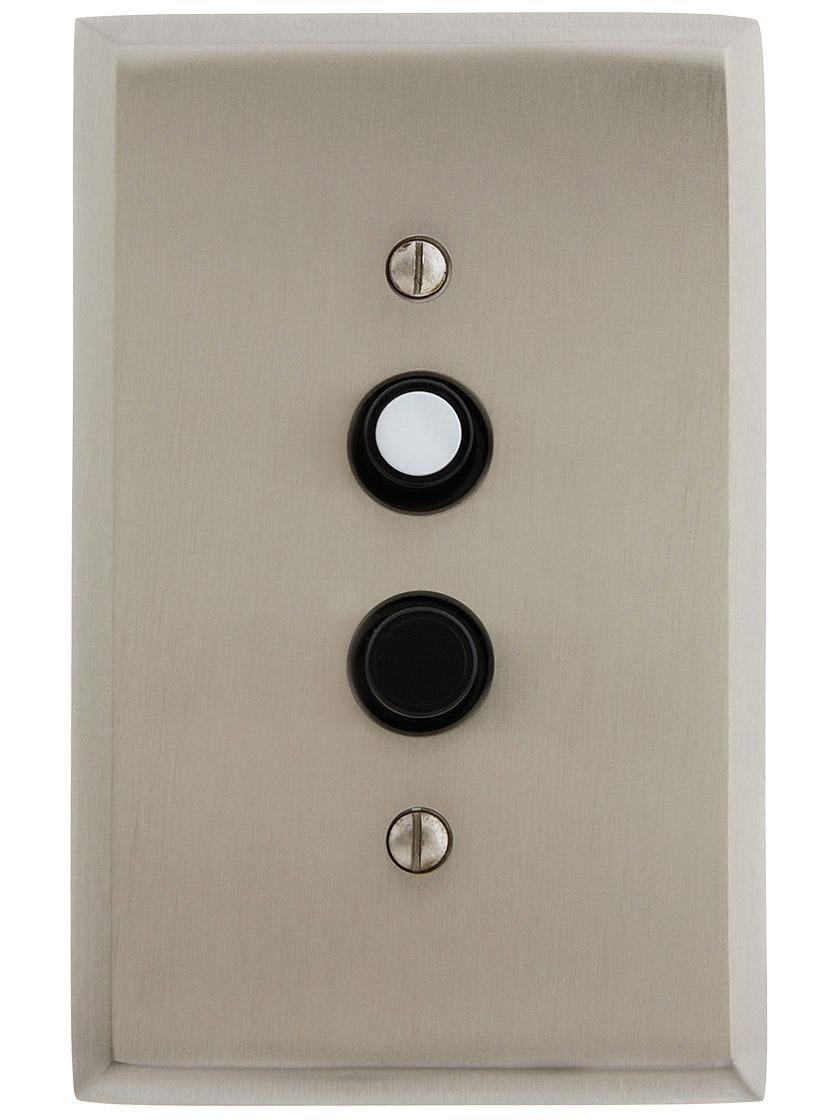 Standard Push Button Light Switch With Single Pearl Button House of Antique Hardware
