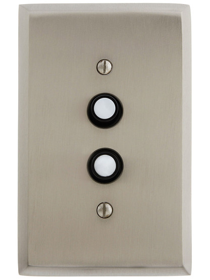Alternate View 3 of Standard 3-Way Push Button Light Switch With Pearl Buttons.