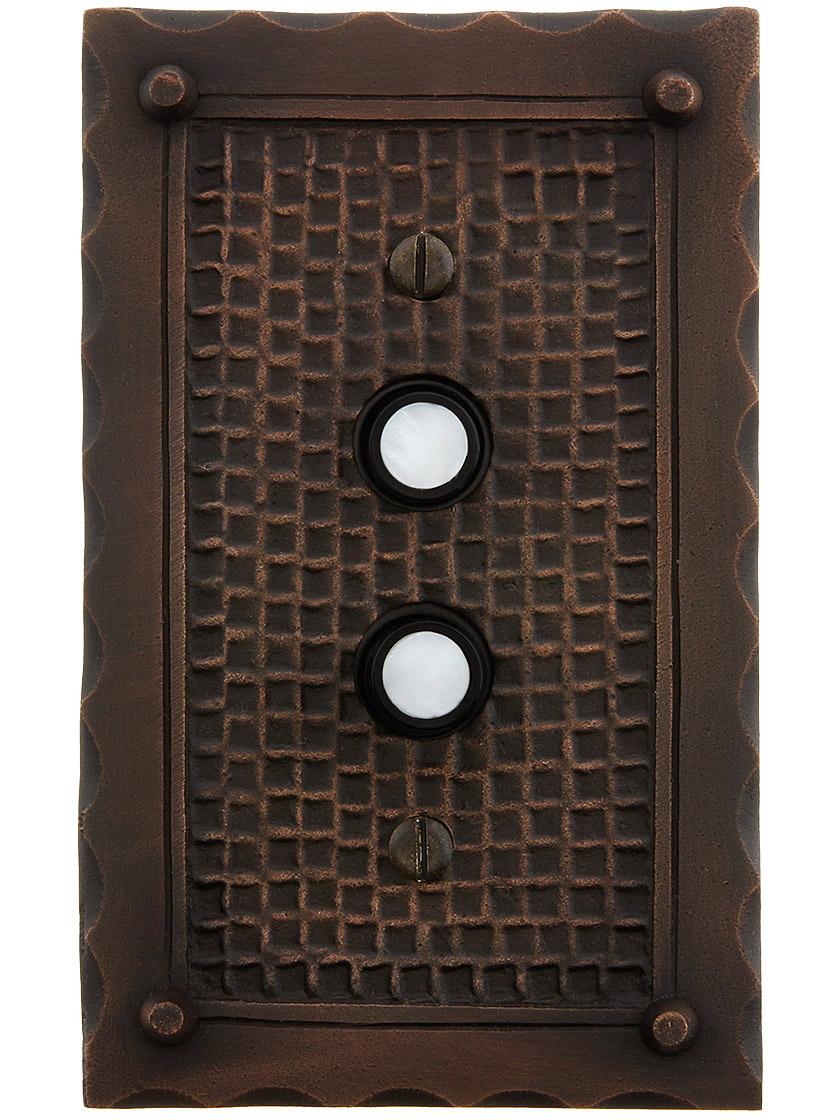 Standard 3-Way Push Button Light Switch With Pearl Buttons