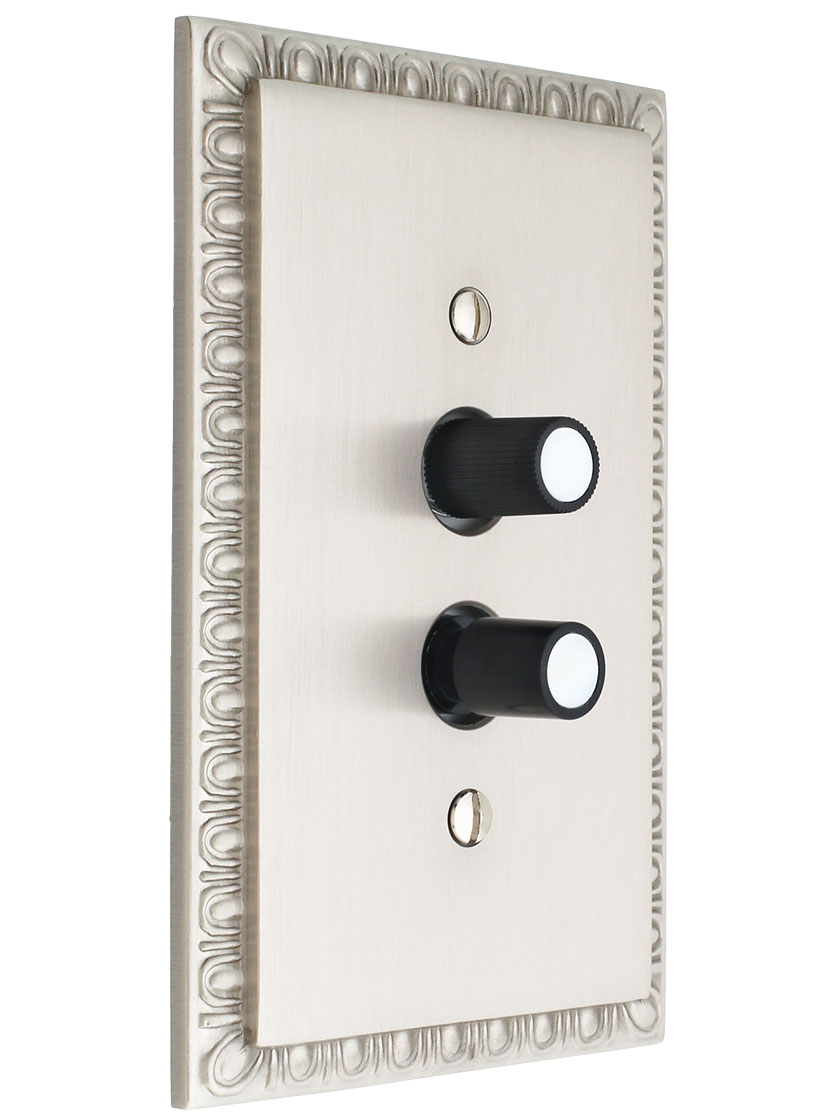 Standard 3Way Push Button Universal Dimmer Switch With Pearl Buttons