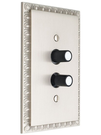 Alternate View 4 of Standard 3-Way Push Button Universal Dimmer Switch With Pearl Buttons.