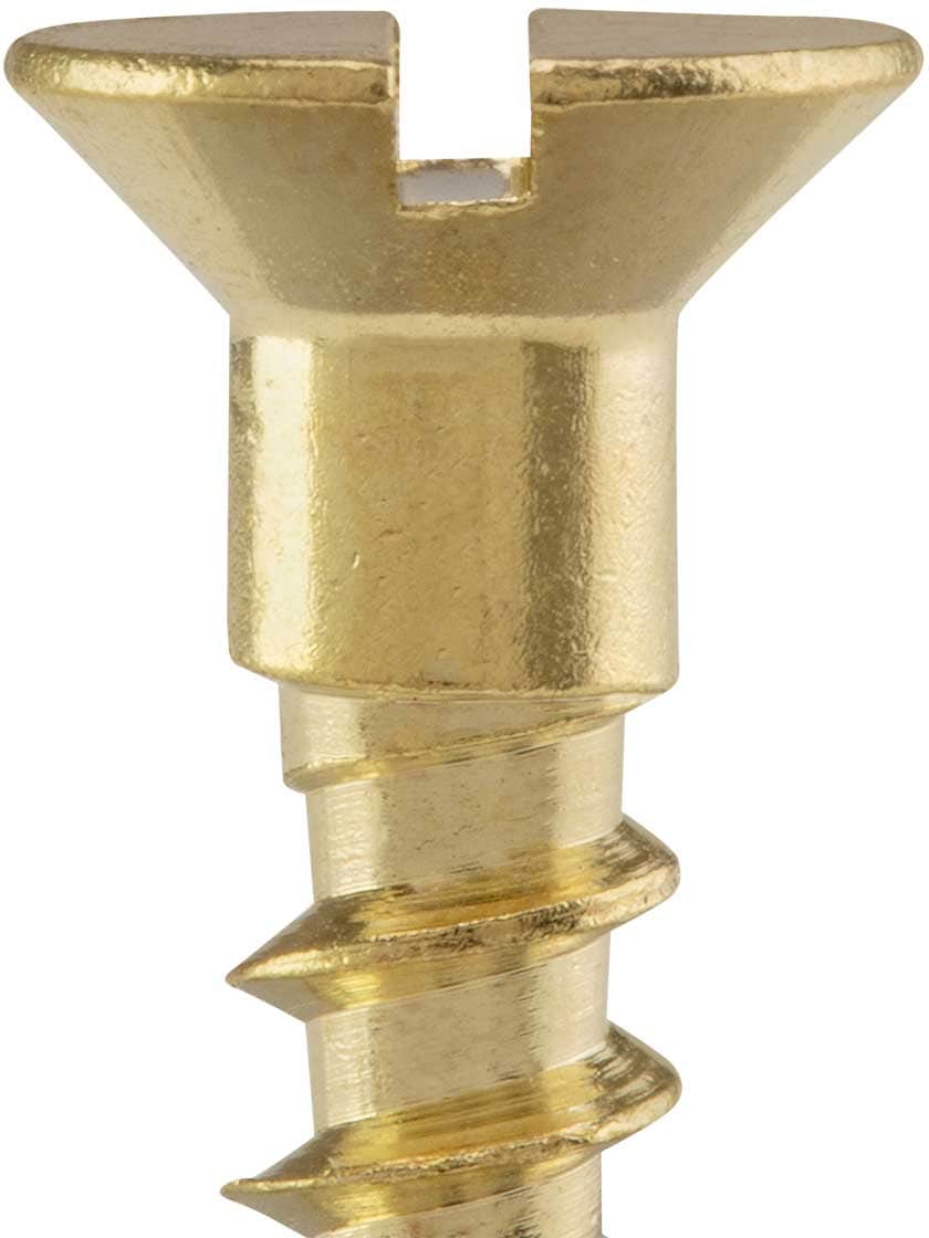 Details about   #10 x 1/2" Solid Brass Flat Head Slotted Wood Screw Qty 100 