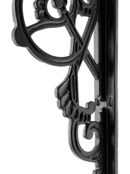 Alternate View 2 of Large Victorian Iron Shelf Bracket - 10 7/8 inch x 7 1/8 inch