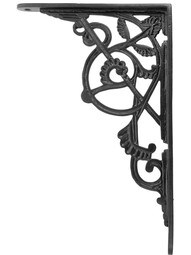 Large Victorian Iron Shelf Bracket - 10 7/8" x 7 1/8"