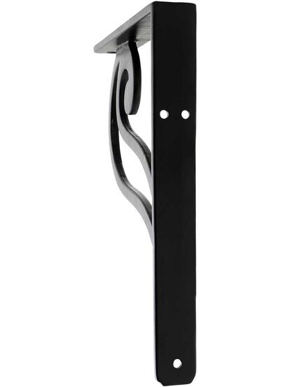 Alternate View of Scroll Design Iron Shelf Bracket - 7 1/8 inch x 6 1/8 inch