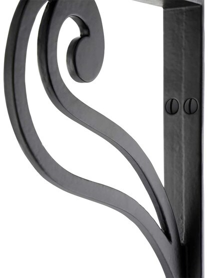 Alternate View 2 of Scroll Design Iron Shelf Bracket - 7 1/8 inch x 6 1/8 inch