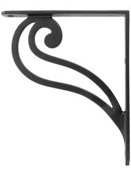 Scroll Design Iron Shelf Bracket - 7 1/8" x 6 1/8"