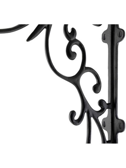 Alternate View 2 of Large Iron Bracket With Scroll Design - 9 7/8 inch x 9 1/8 inch