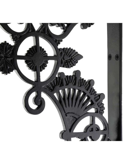 Alternate View 2 of Ornate Cast Iron Shelf Bracket - 11 inch x 8 7/8 inch.
