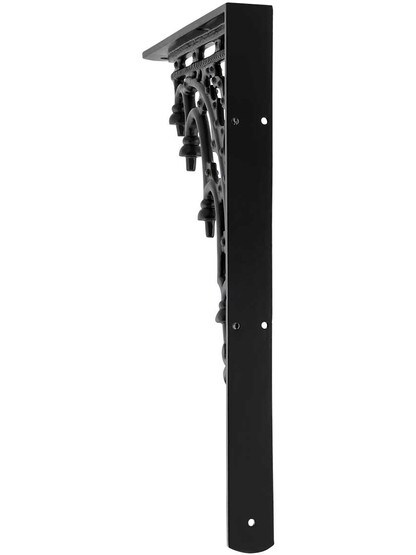 Alternate View of Gothic Revival Iron Bracket - 12 1/8 inch x 8 1/8 inch.