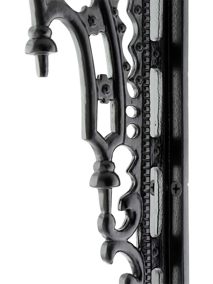 Alternate View 2 of Gothic Revival Iron Bracket - 12 1/8 inch x 8 1/8 inch.