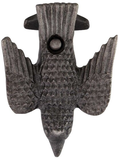 Alternate View of Cast-Iron Bird Picture Rail Hook.