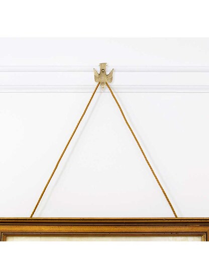 Alternate View 2 of Cast-Brass Bird Picture Rail Hook.