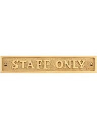 RETRO ANTIQUE STYLE PRIVATE BRASS SIGN PLAQUE OFFICE TOILET WITH SCREWS  SHABBY CHIC