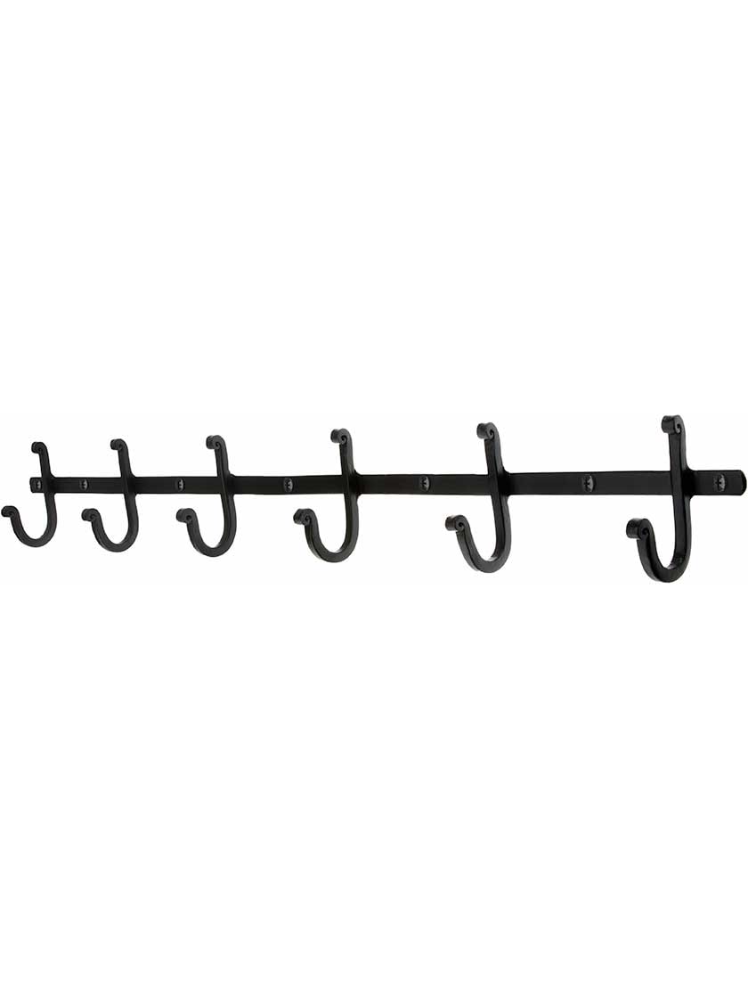 Wall 6 - Hook Wall Mounted Coat Rack