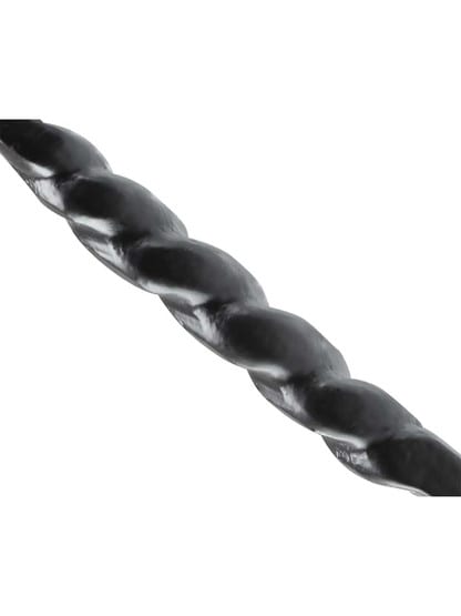 Alternate View 2 of Twisted Swirl Coat Hook In Matte Black.