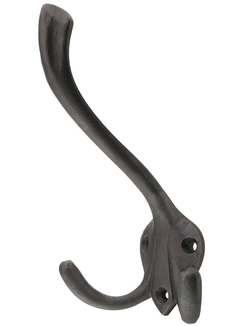 Cast-Iron Triple Hat & Coat Hook | House of Antique Hardware