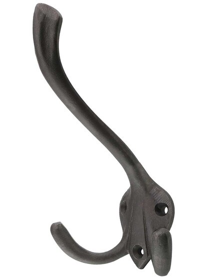 Cast-Iron Triple Hat and Coat Hook.
