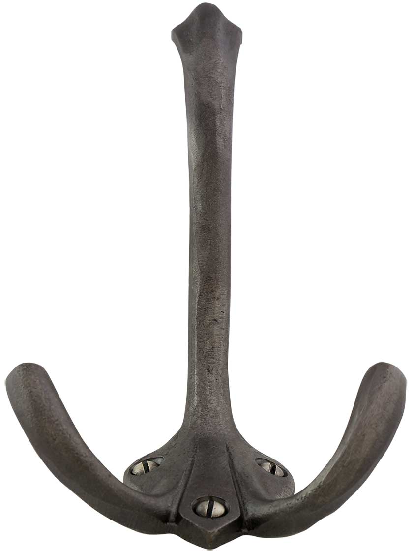Alternate View 3 of Cast-Iron Triple Hat and Coat Hook.