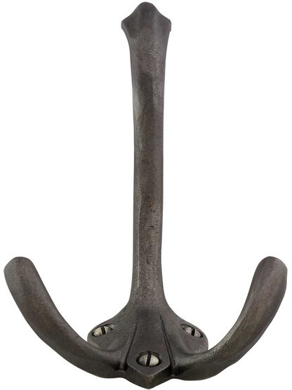 Alternate View 3 of Cast-Iron Triple Hat and Coat Hook.