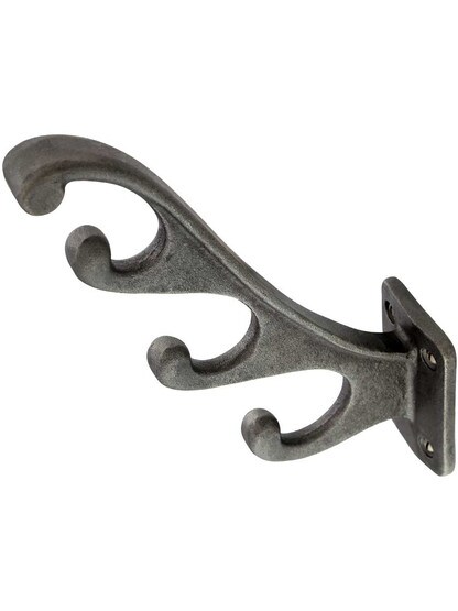 Alternate View 2 of Cast Iron 4-Pronged Coat Hook.