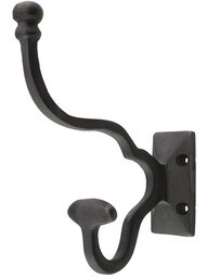 Wrought Iron Hooks - Cast Iron Hooks - Iron Coat Rack