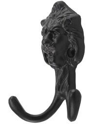 Cast Iron Lion-Head Coat Hook