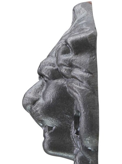 Alternate View 2 of Cast Iron Lion-Head Coat Hook.