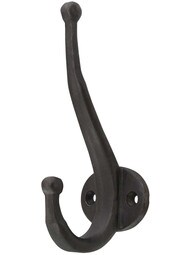 Wrought Iron Hooks - Cast Iron Hooks - Iron Coat Rack