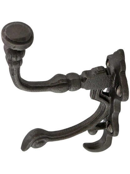 Alternate View 2 of Small Decorative Cast-Iron Hook.