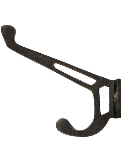 Alternate View of Small Arts and Crafts Cast-Iron Hook.
