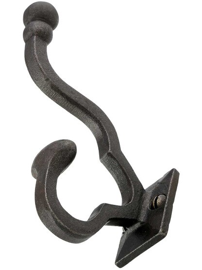 Alternate View 2 of Small Traditional Cast-Iron Hook.