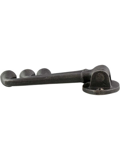 Alternate View of Cast-Iron Swivel Hook with Oval Back Plate.