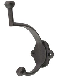 Cast Iron Bungalow-Style Hat & Coat Hook