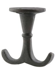 Simple Cast-Iron Double Wardrobe Hook