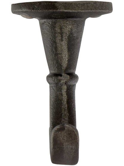 Alternate View 2 of Simple Cast-Iron Double Wardrobe Hook.