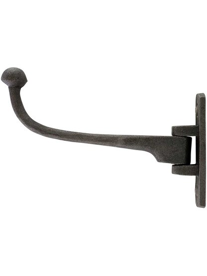 Alternate View of Ellis Cast-Iron Coat Hook.