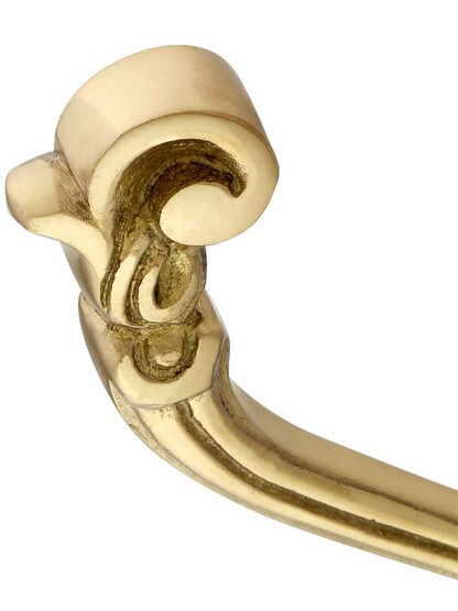 Alternate View 2 of Solid Brass Decorative Coat Hook.