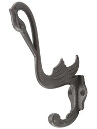 Swan Cast-Iron Coat Hook