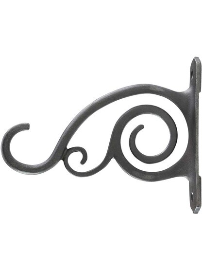 Alternate View of Swirl Cast-Iron Plant Hanger.