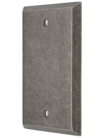 Industrial Blank Cover Plate with Galvanized Finish