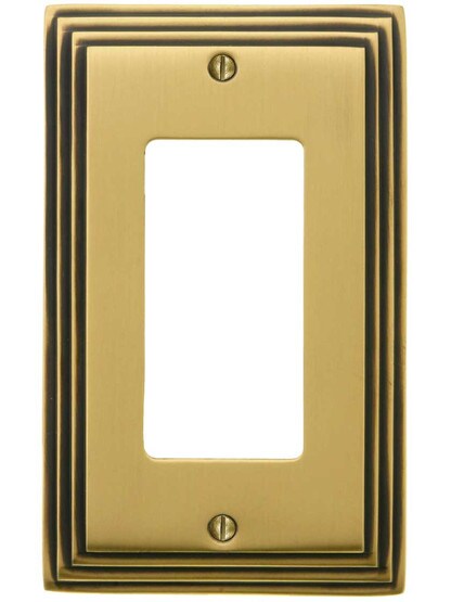 Alternate View of Mid-Century GFI / Decora Cover Plate - Single Gang.
